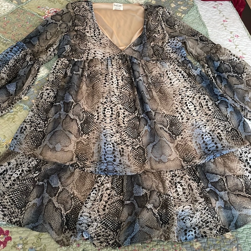 Peach love Dress